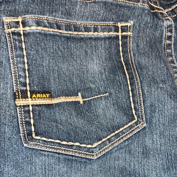 Ariat Rebar M4 relaxed boot Blue Denim Jeans 38/32 - Picture 1 of 10